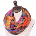 winter fall autumn spring womens summer lady floral viscose tribal scarf infinity Snood loop circle scarf